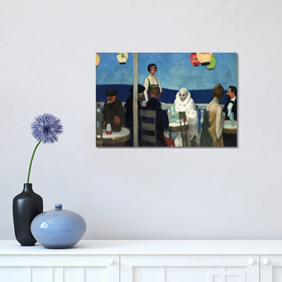 Soir Bleu by Edward Hopper - Wrapped Canvas Painting