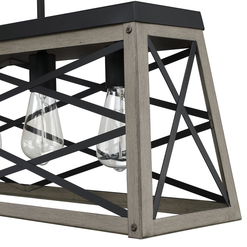 Lisabelle 5 - Light Kitchen Island Pendant, Gray/Black