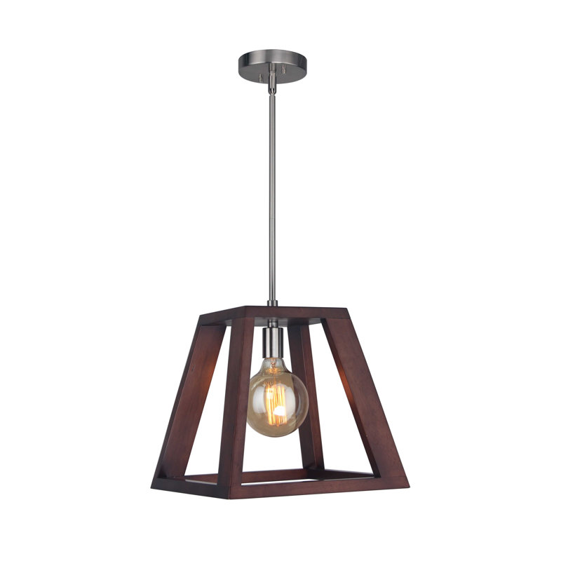 Cedric 1 - Light Single Pendant, Satin Nickel