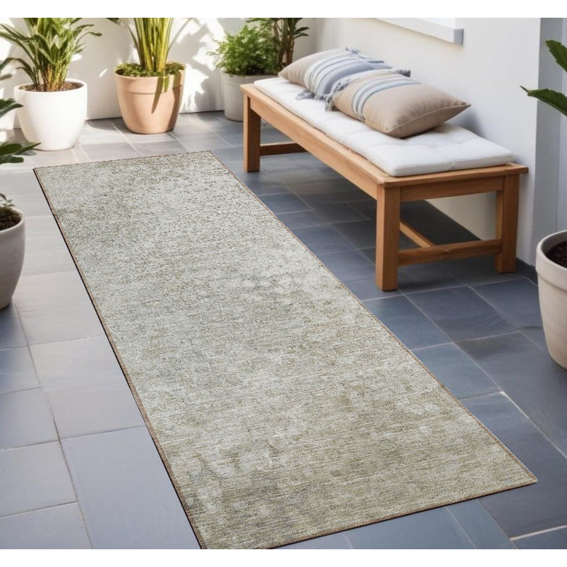 Tapis de couloir beige 8 po