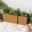 Lit de jardin surélevé modulaire avec pots à fleurs rectangulaires et carrés (pas de panneau inférieur)-185749980