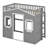 House Loft Bed With Ladder-389455975