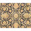 Tapis noir noué à la main de haute qualité