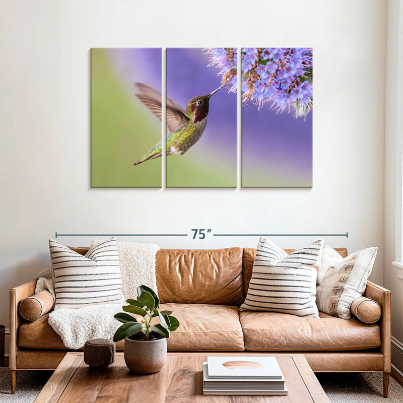 Nectar Sipping Hummingbird, 36" H x 57" W