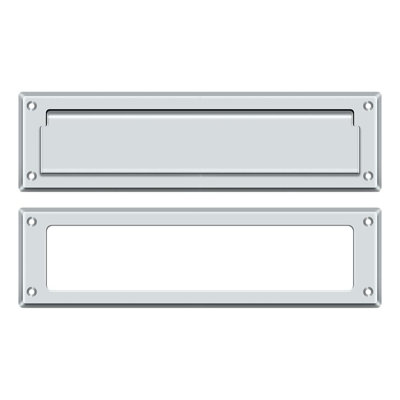 1D4154EF36E54CCC9A2E3F1799798D91 Mail Slot 13-1/8" with Interior Frame in Polished Chrome