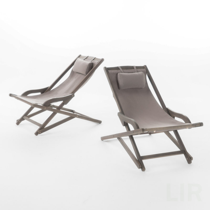 Chaise NIKKI BEACH SLING - GRIS (ensemble de 2), chaise