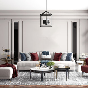 6 - Light Dimmable Lantern Geometric Chandelier