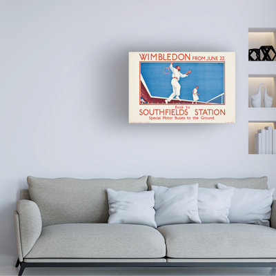 L.B. Black Wimbledon From June 22, 1925 Canvas Art