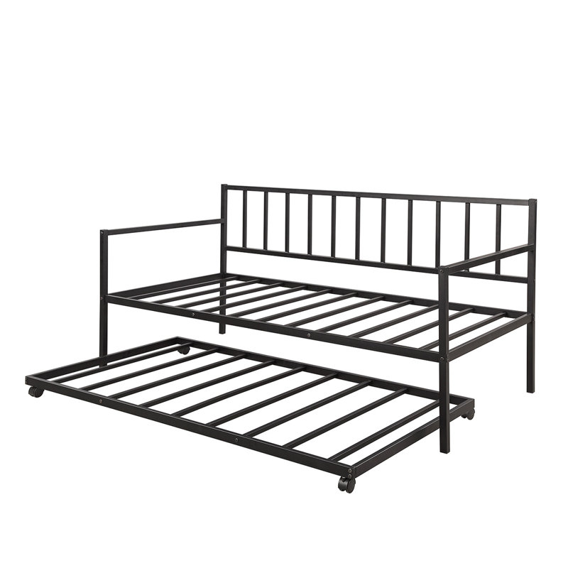 Modern Antanique Metal Daybed With Trundle