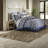 Elegant 12 Piece Navy Bedding Sets With Cotton Sheets For Luxurious Comfort