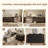 Modern LED Vanity Desk with Large Storage Drawers, Tempered Glass Top Makeup Vanity Extendable45.12''–96'' Makeup Vanities, L-Shape or Straight Layout Dressing Table,No Assembly Needed-635583397