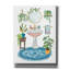 «Urban Jungle Bath 3 No Cat» par Mary Urban, art mural sur toile, 20 po x 24 po-1327234483