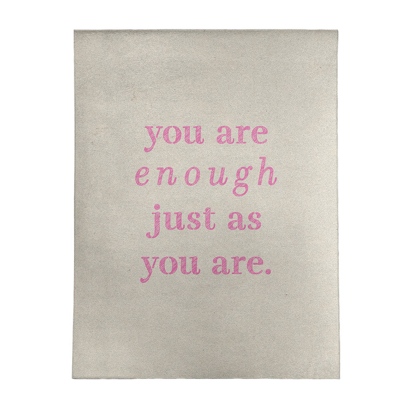 Quotes Chenille Indoor Rug, Rectangle 5' x 7'