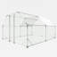 Grande cage à poules en métal avec couvercle imperméable-125372525