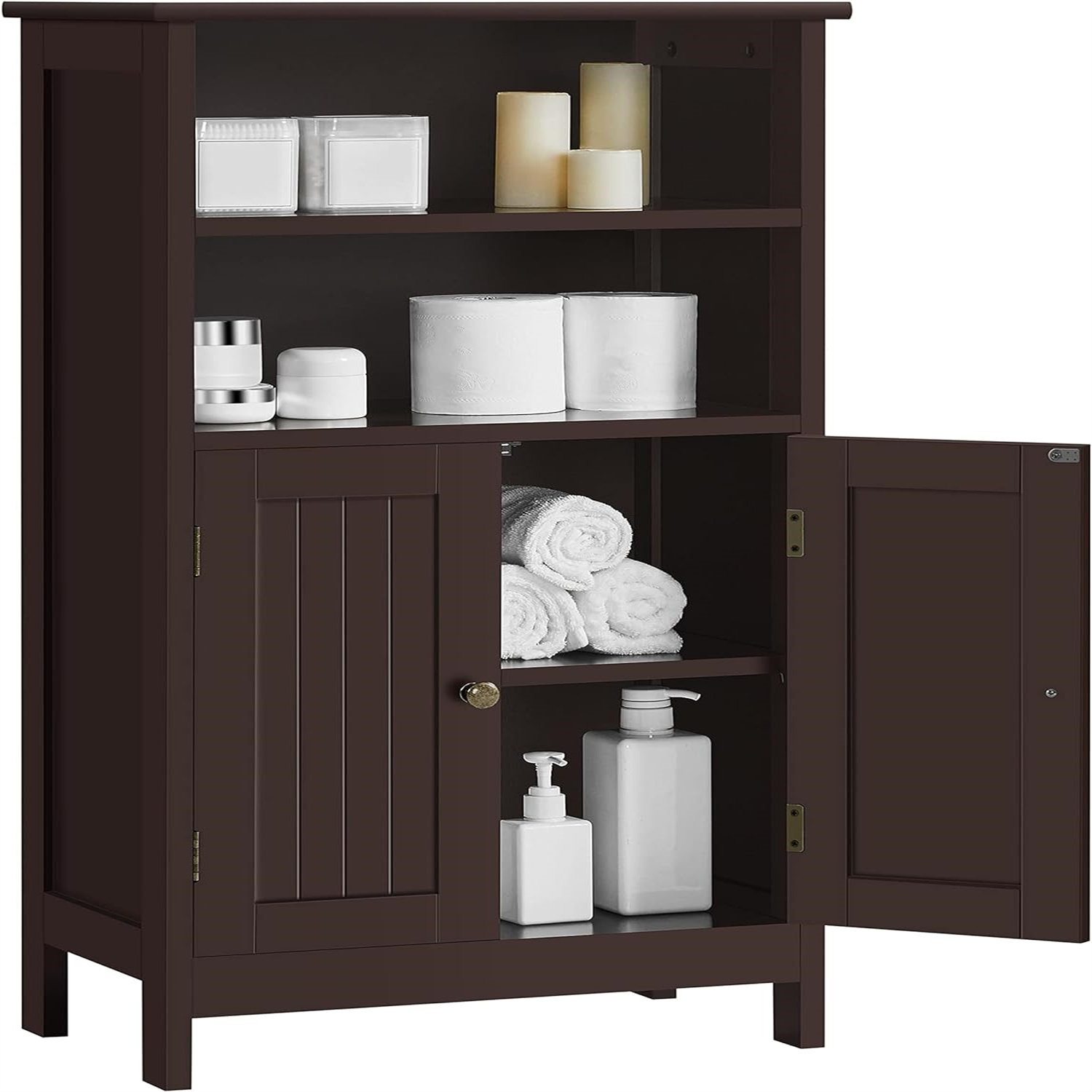 Wildon Home?? Milayah Solid Wood Freestanding Bathroom Cabinet | Wayfair