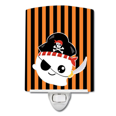 Halloween Ghost Pirate Ceramic Night Light