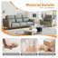 Fauteuil inclinable électrique Zero Wall, 24 po de largeur, en cuir technique gris