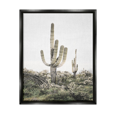«Desert Landscape Cacti», art mural encadré par Sissi et Seb