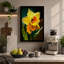 Daffodil with Dewdrops Botanical 1 Piece Wrapped Canvas Wall Art-2146868930-2146868928