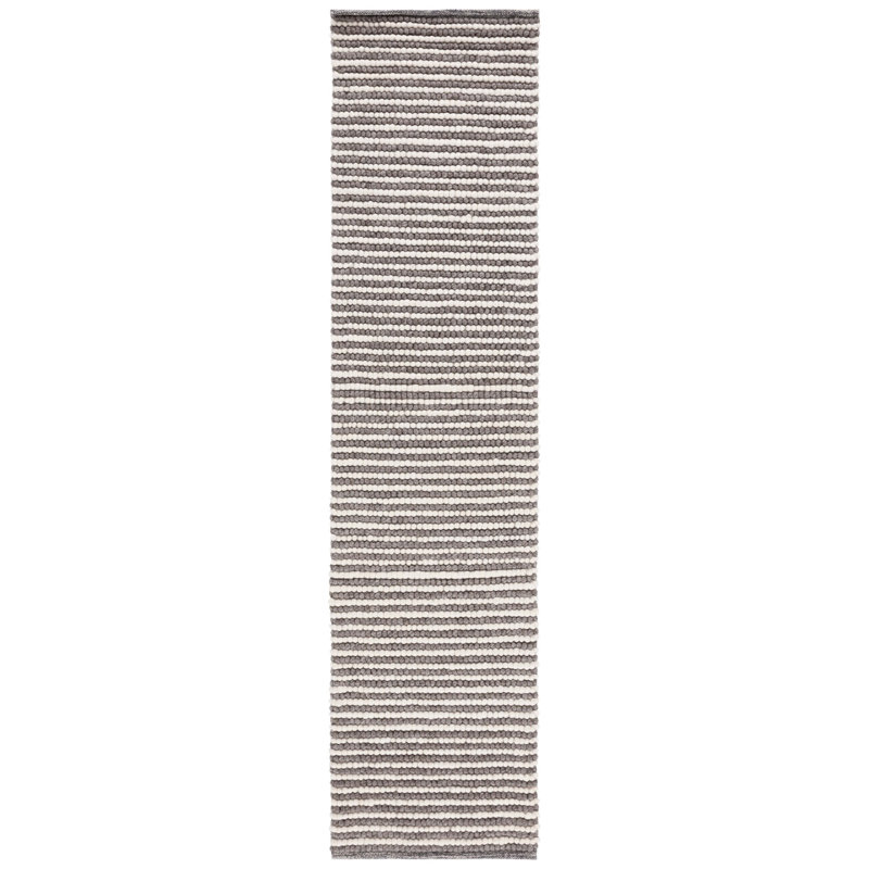 Tapis en laine et en coton tissé à la main par MSR Natura 9650 Martha Stewart, Tapis de couloir 2 pi 3 po x 9 pi