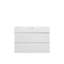 BB02-36-101, lavabo à surface solide intégré SANS drain et robinet, couleur blanc brillant