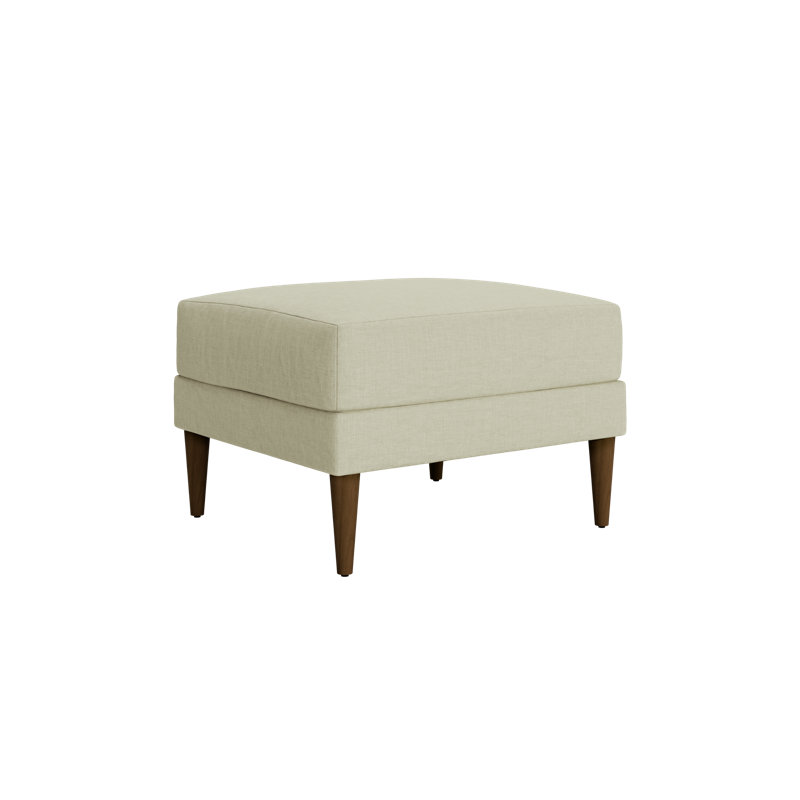 Essential Ottoman, Natural Hemp Blend, Dark Brown
