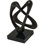 Mobius Cast Resin Abstract Sculpture on Waxstone Inlaid Base