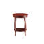Table d'appoint rouge avec rangement inférieur - une étagère en bois Allures-95131843