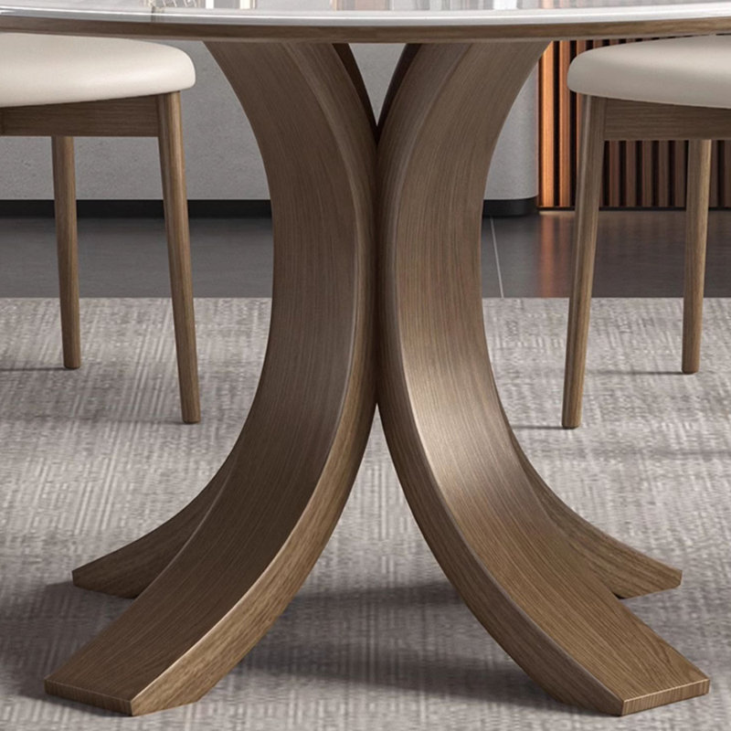 Ensembles de table de salle à manger ronds légers et luxueux, H 29,5 po x L 53,1 po x l 53,1 po