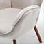 Fauteuil à oreilles Mid-Century moderne capitonné-1673436085