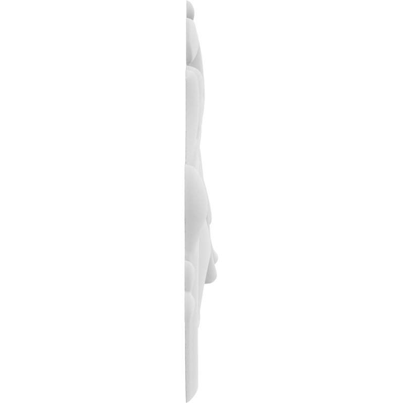 Applique Fayette Rosette, H 8 po x l 4 po x P 0,63 po, Gauche