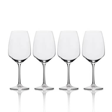 Aline Set of 4 White Wine Glasses – Mikasa