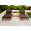 Pacific Outdoor 5 - Piece Teak Conversation Set with Sunbrella Cushions-1655656941