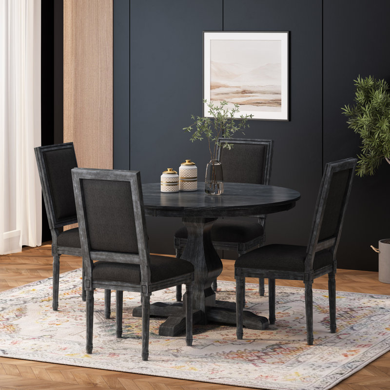 Ensemble repas pour 4 personnes Burnley, Gris, Gris, Gris / noir