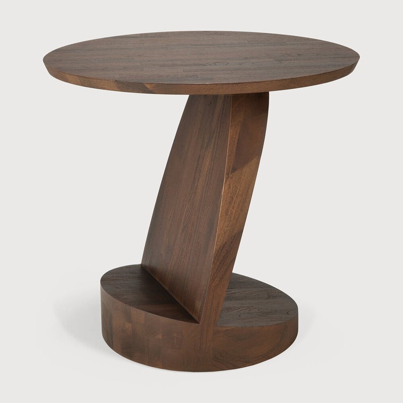 Oblic Solid Wood End Table