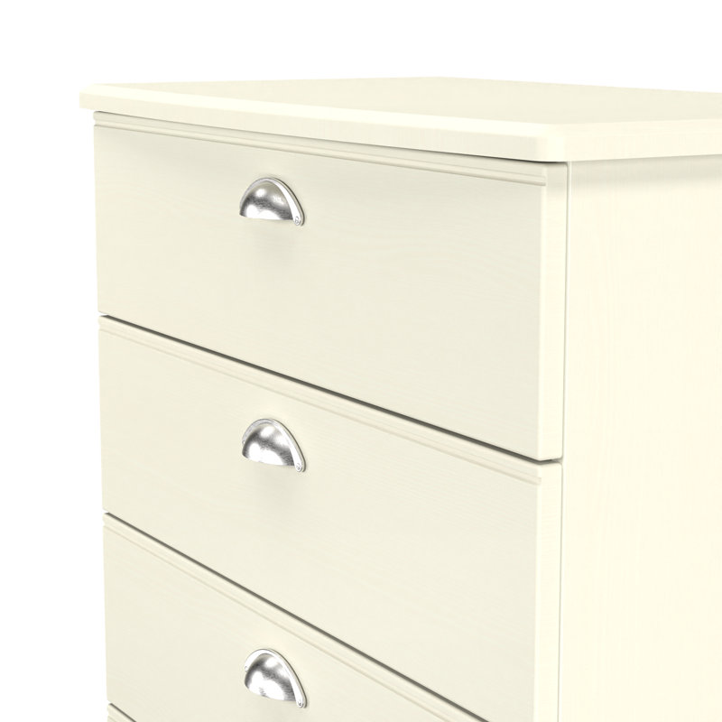 Conners 77 cm W Chest of 4 Drawers, Cream
