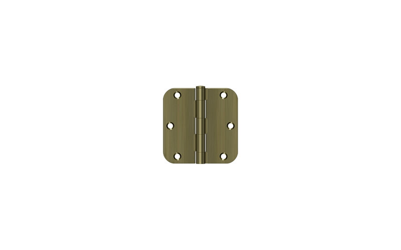 Steel Butt Bearing Hinge, Antique Brass