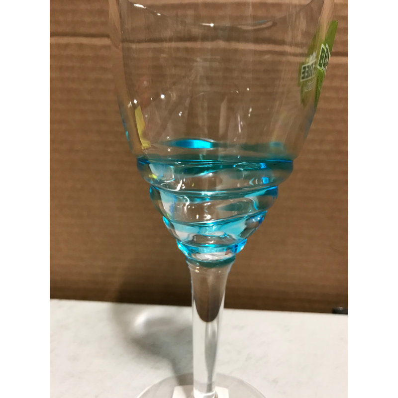 12oz. Acrylic Wine Glass Set, Blue