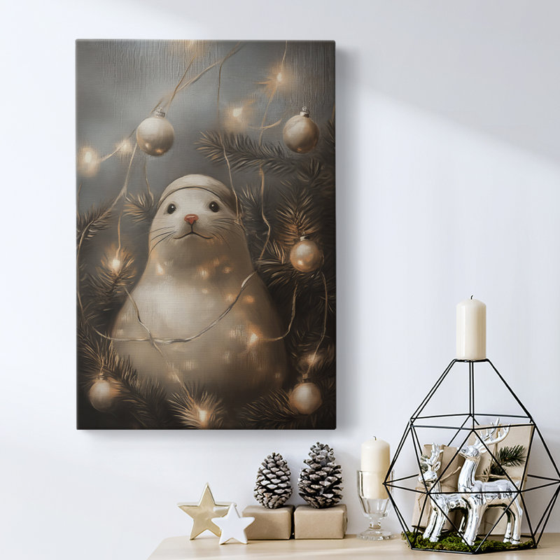 Art des Fêtes de Noël - Toile tendue avec châssis - Série 2-CXLIV, H 60 po x l 40 po