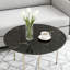 Table de salle à manger extérieure 51 cm (L) x 51 cm (P) x 0 cm (H) Plateau en verre trempé noir monobloc-954129272