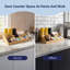 Bambury l 18 po x P 9,5 po x H 6,5 po Minimaliste fabriqué à la main tasse en bambou et station de condiments, naturel-130289310