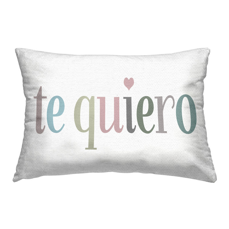 Coussin d'extérieur Te Quiero Pastel