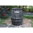Resin Whiskey Barrel Fountain And Planter with White LED Light