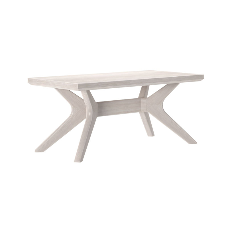 Table basse Muhsina, Sable blanc brossé au fil