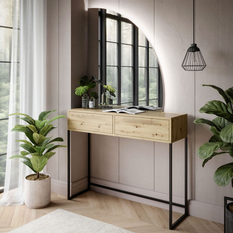 Dressing Table, right-side mirror;  handle-free opening system