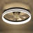 Cezka 20" Modern Flush Mount Reverisible Ceiling Fan with Light and Remote, Dimmable LED Ceiling Fan-433165499
