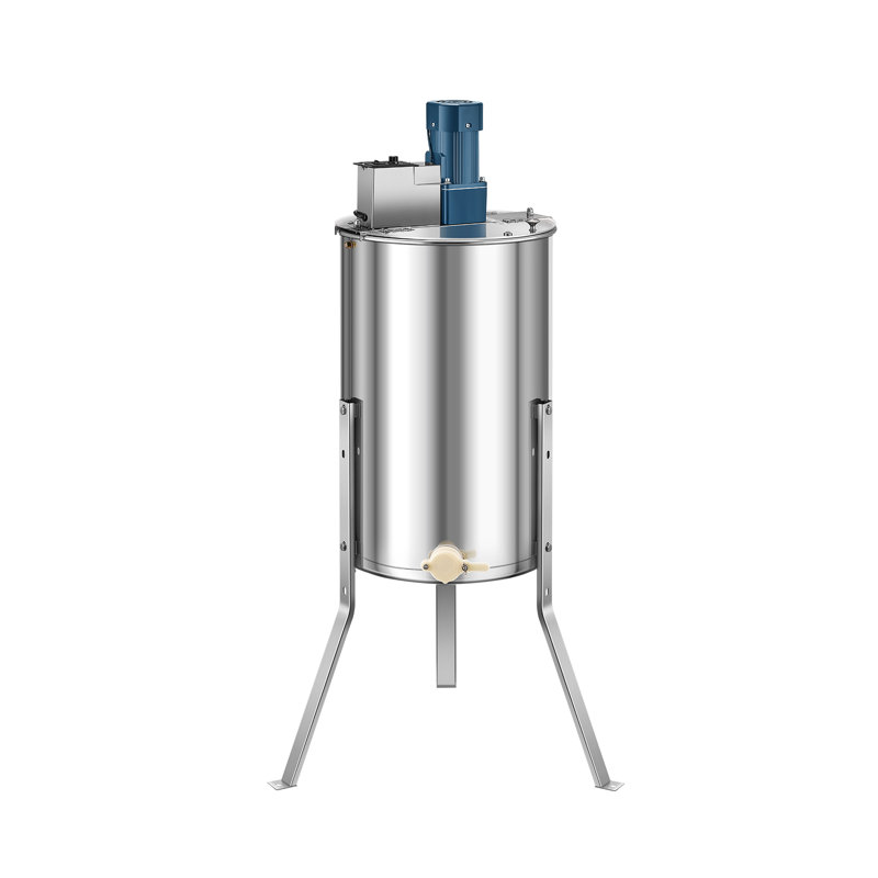 Extracteur électrique de miel, filière de miel à 3 cadres avec couvercle transparent, tambour de nid d'abeille en acier inoxydable de 140 W, hauteur réglable, équipement d'extraction de nid d'abeilles pour l'apiculture