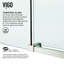 Elan E-Class 52-56" W x 76" H Sliding Frameless Shower Door with 3/8" Clear Glass-50553298