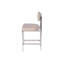 Luna Upholstered Stool with Metal Frame