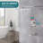 Faucet Shower Trim Kit With 12" Square Rain Shower Head (Valve/Cartridge Not Included)-119688579